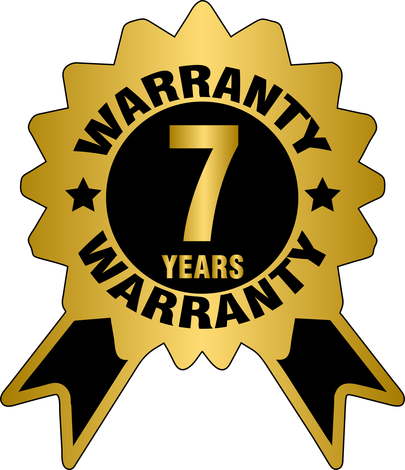 7 Years Warranty Golden Label